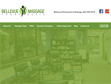 Tablet Screenshot of massagetherapybellevue.com